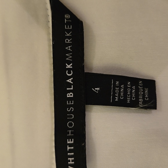 White House Black Market Lace Embellished Poplin Shirt - Picture 4 of 10